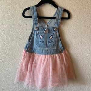 OshKosh B’Gosh Unicorn Light denim overall dress